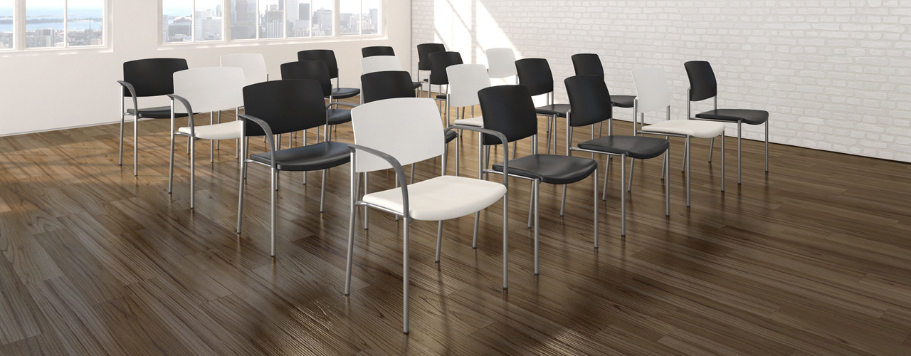 Urban Upholstered Seat Plastic Back Spec Furniture